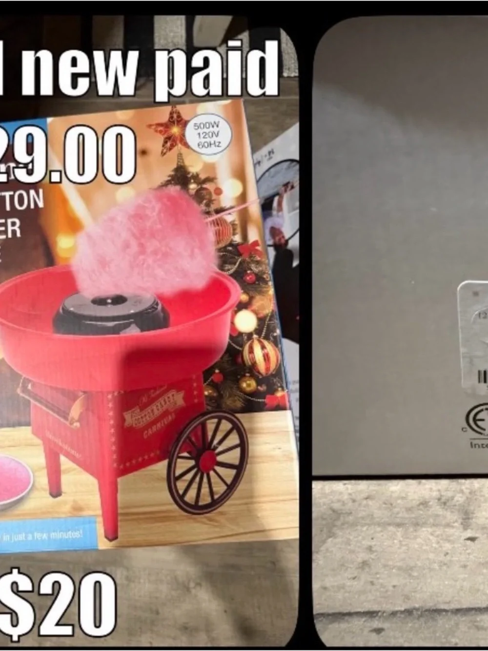 Red Cotton Candy Machine with Pink Floss